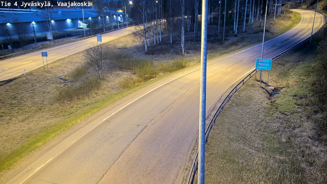 Weather Camera Image Väg 4 Jyväskylä, Vaajakoski, Jyväskylä, Keski-Suomi
