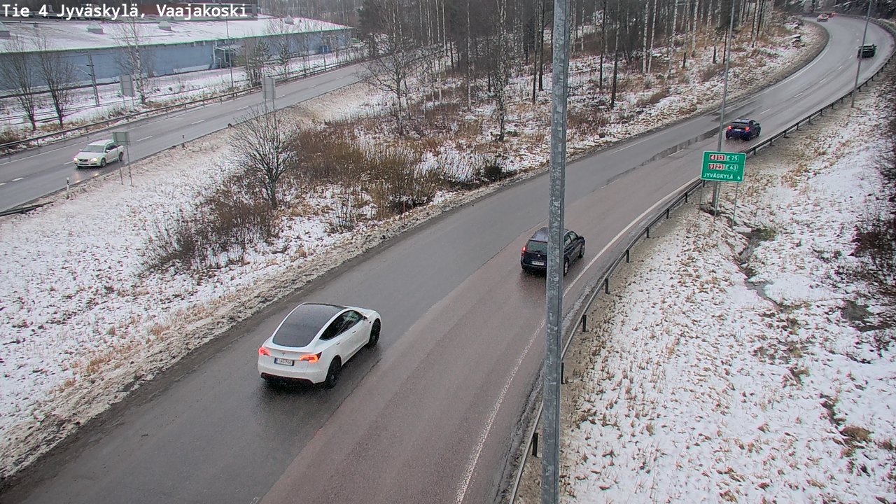 Weather Camera Image Väg 4 Jyväskylä, Vaajakoski, Jyväskylä, Keski-Suomi