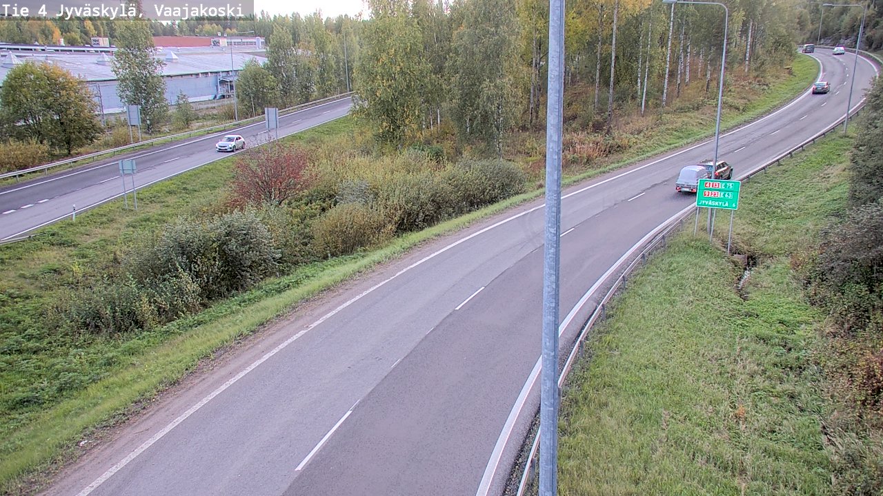 Weather Camera Image Road 4 Jyväskylä, Vaajakoski, Jyväskylä, Keski-Suomi