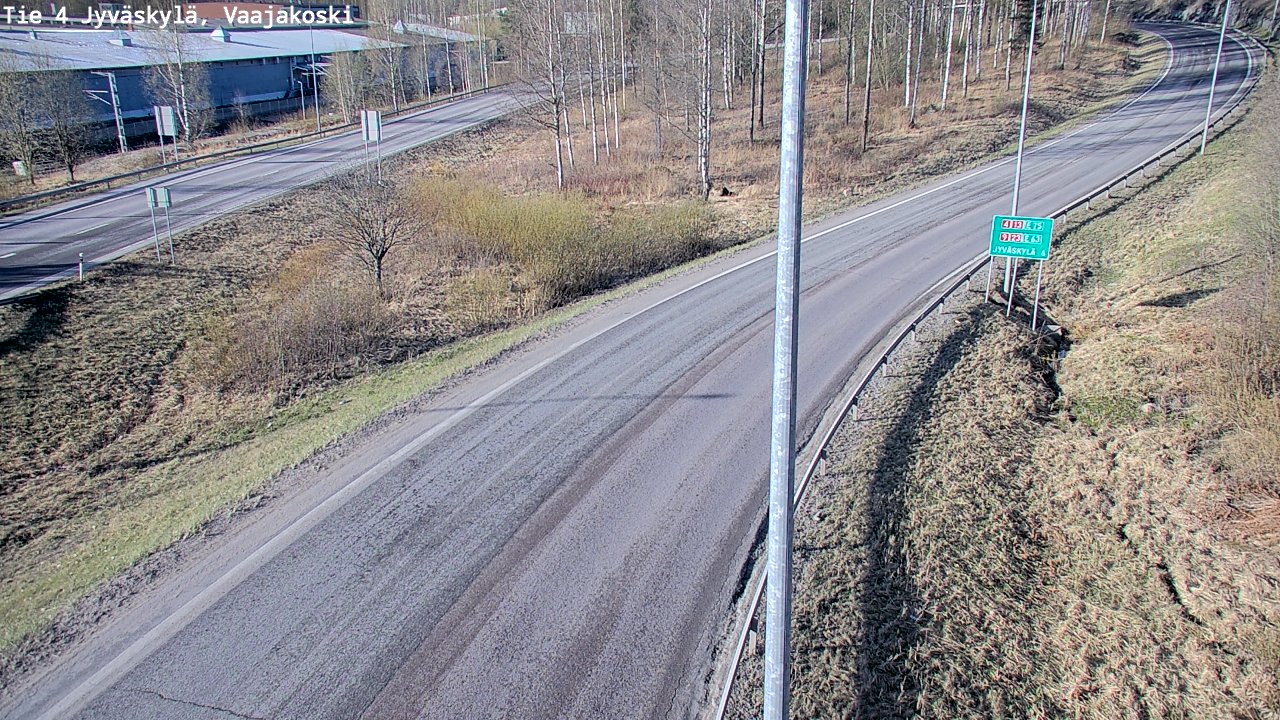 Weather Camera Image Road 4 Jyväskylä, Vaajakoski, Jyväskylä, Keski-Suomi