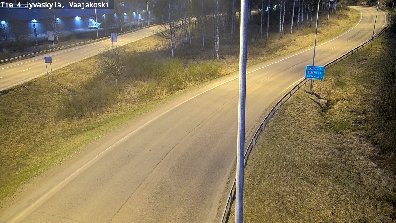 Weather Camera Image Road 4 Jyväskylä, Vaajakoski, Jyväskylä, Keski-Suomi