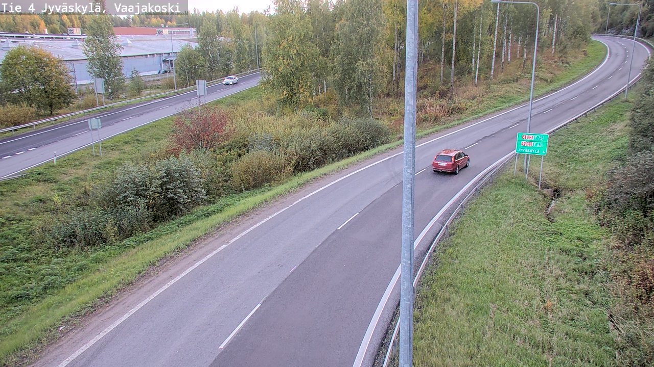 Weather Camera Image Road 4 Jyväskylä, Vaajakoski, Jyväskylä, Keski-Suomi