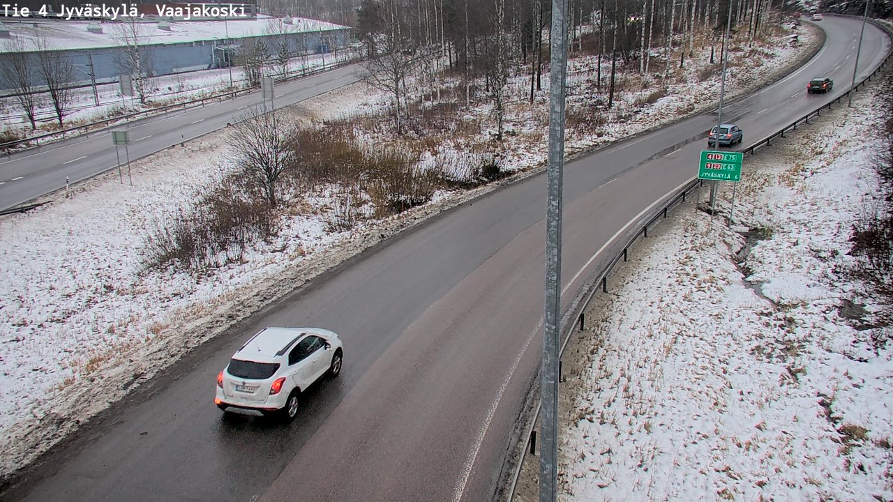 Weather Camera Image Väg 4 Jyväskylä, Vaajakoski, Jyväskylä, Keski-Suomi