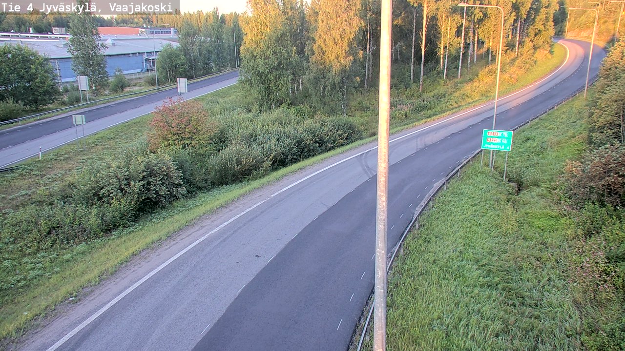 Weather Camera Image Road 4 Jyväskylä, Vaajakoski, Jyväskylä, Keski-Suomi
