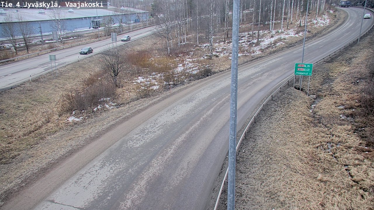 Weather Camera Image Road 4 Jyväskylä, Vaajakoski, Jyväskylä, Keski-Suomi