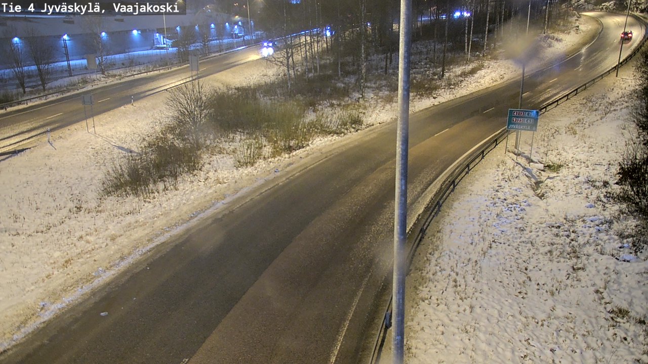 Weather Camera Image Väg 4 Jyväskylä, Vaajakoski, Jyväskylä, Keski-Suomi