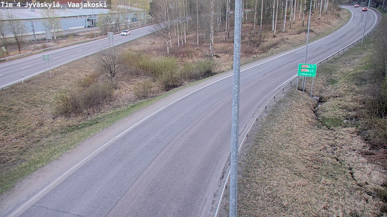 Weather Camera Image Road 4 Jyväskylä, Vaajakoski, Jyväskylä, Keski-Suomi