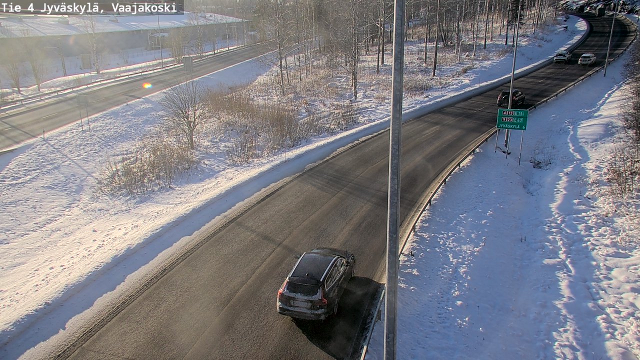 Weather Camera Image Road 4 Jyväskylä, Vaajakoski, Jyväskylä, Keski-Suomi