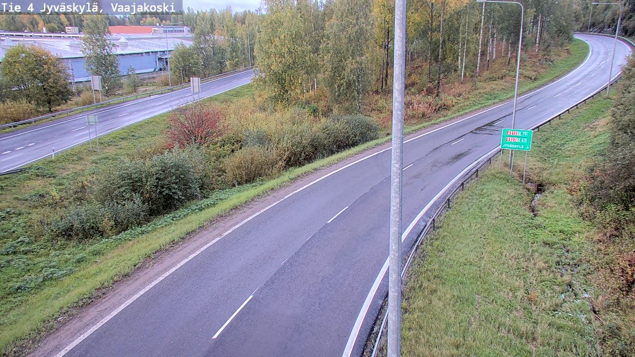 Weather Camera Image Road 4 Jyväskylä, Vaajakoski, Jyväskylä, Keski-Suomi