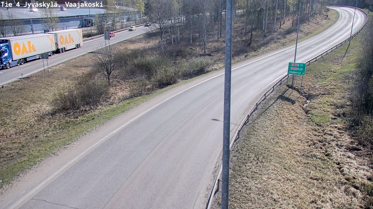 Weather Camera Image Road 4 Jyväskylä, Vaajakoski, Jyväskylä, Keski-Suomi
