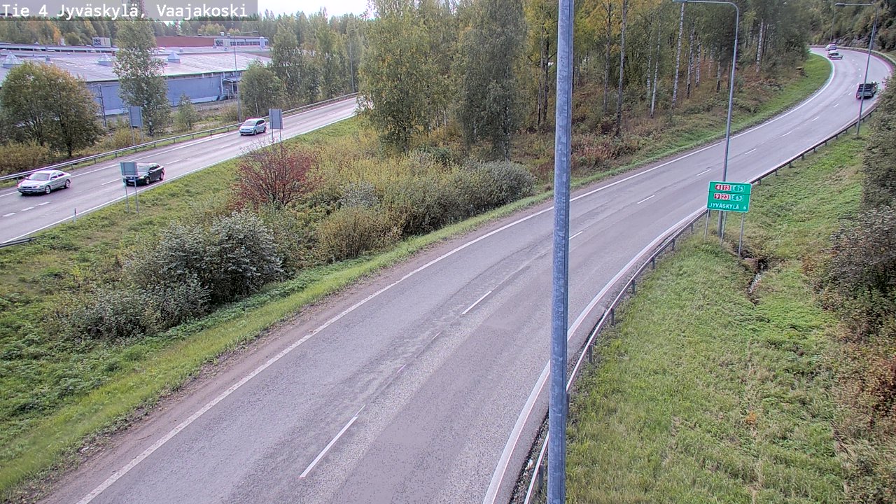 Weather Camera Image Road 4 Jyväskylä, Vaajakoski, Jyväskylä, Keski-Suomi
