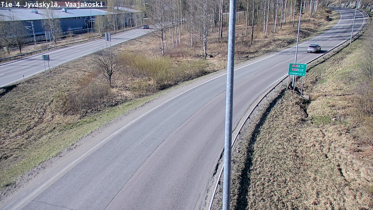 Weather Camera Image Road 4 Jyväskylä, Vaajakoski, Jyväskylä, Keski-Suomi