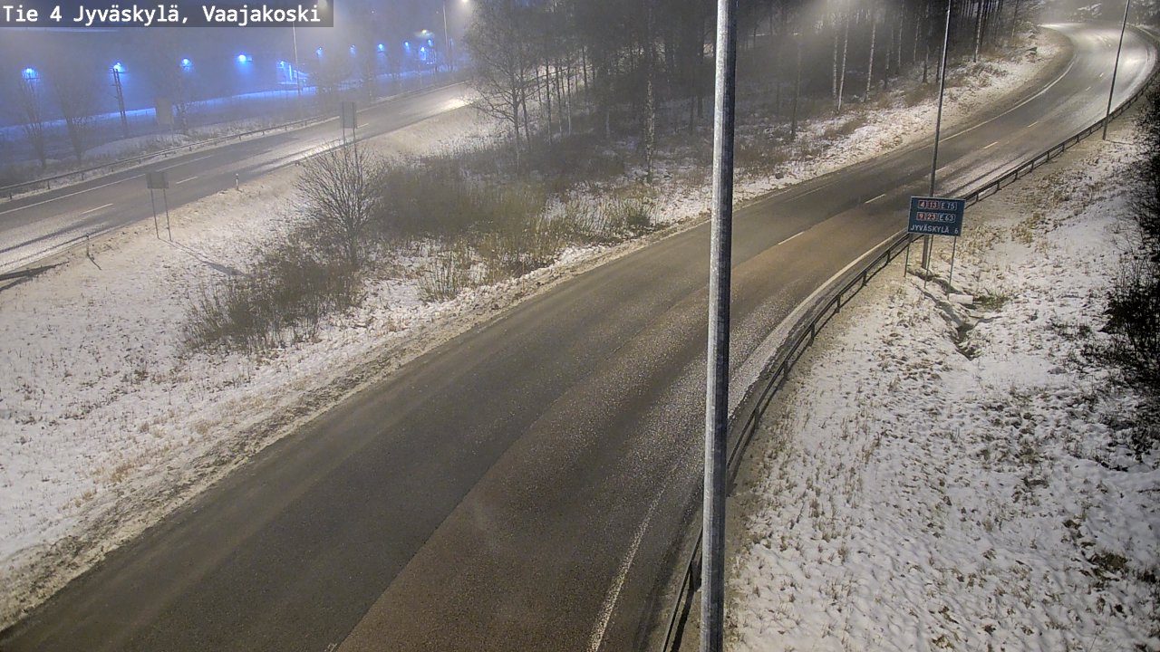 Weather Camera Image Väg 4 Jyväskylä, Vaajakoski, Jyväskylä, Keski-Suomi