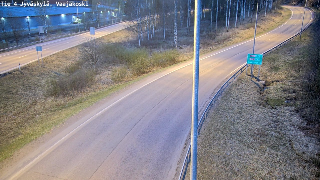 Weather Camera Image Road 4 Jyväskylä, Vaajakoski, Jyväskylä, Keski-Suomi
