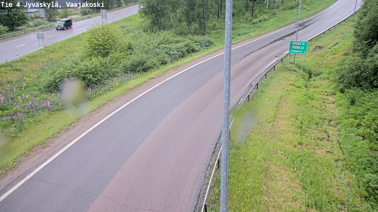 Weather Camera Image Väg 4 Jyväskylä, Vaajakoski, Jyväskylä, Keski-Suomi