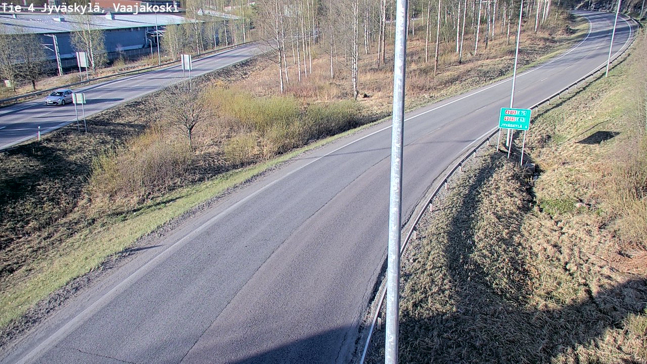 Weather Camera Image Väg 4 Jyväskylä, Vaajakoski, Jyväskylä, Keski-Suomi