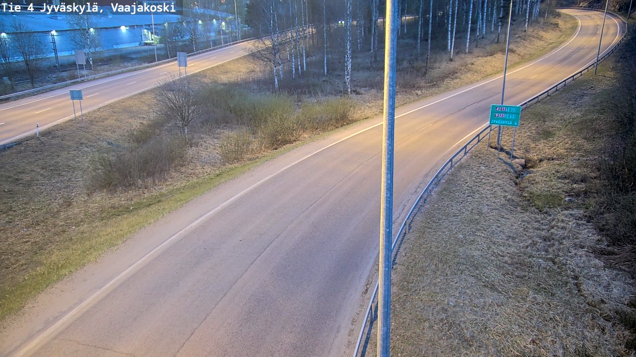 Weather Camera Image Road 4 Jyväskylä, Vaajakoski, Jyväskylä, Keski-Suomi
