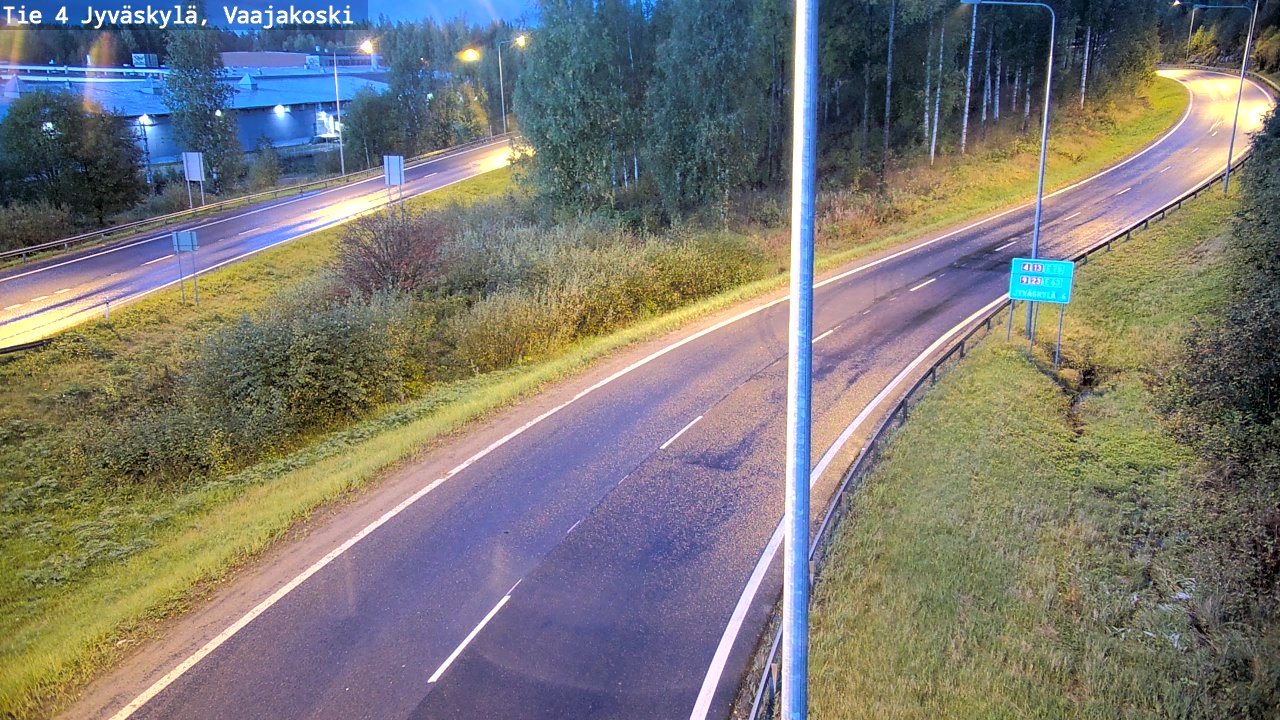Weather Camera Image Road 4 Jyväskylä, Vaajakoski, Jyväskylä, Keski-Suomi