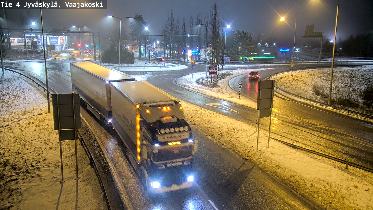 Weather Camera Image Väg 4 Jyväskylä, Vaajakoski, Jyväskylä, Keski-Suomi