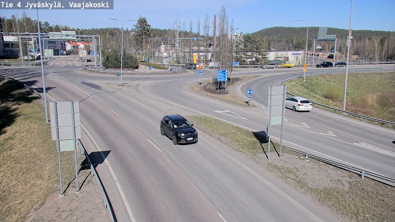 Weather Camera Image Road 4 Jyväskylä, Vaajakoski, Jyväskylä, Keski-Suomi
