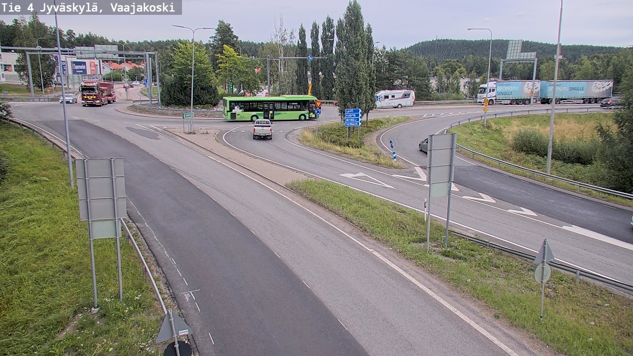 Weather Camera Image Road 4 Jyväskylä, Vaajakoski, Jyväskylä, Keski-Suomi