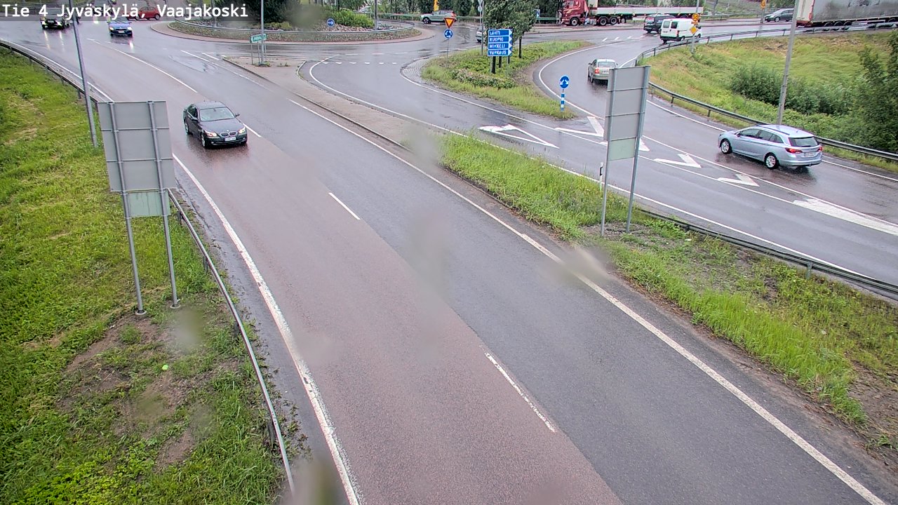Weather Camera Image Väg 4 Jyväskylä, Vaajakoski, Jyväskylä, Keski-Suomi
