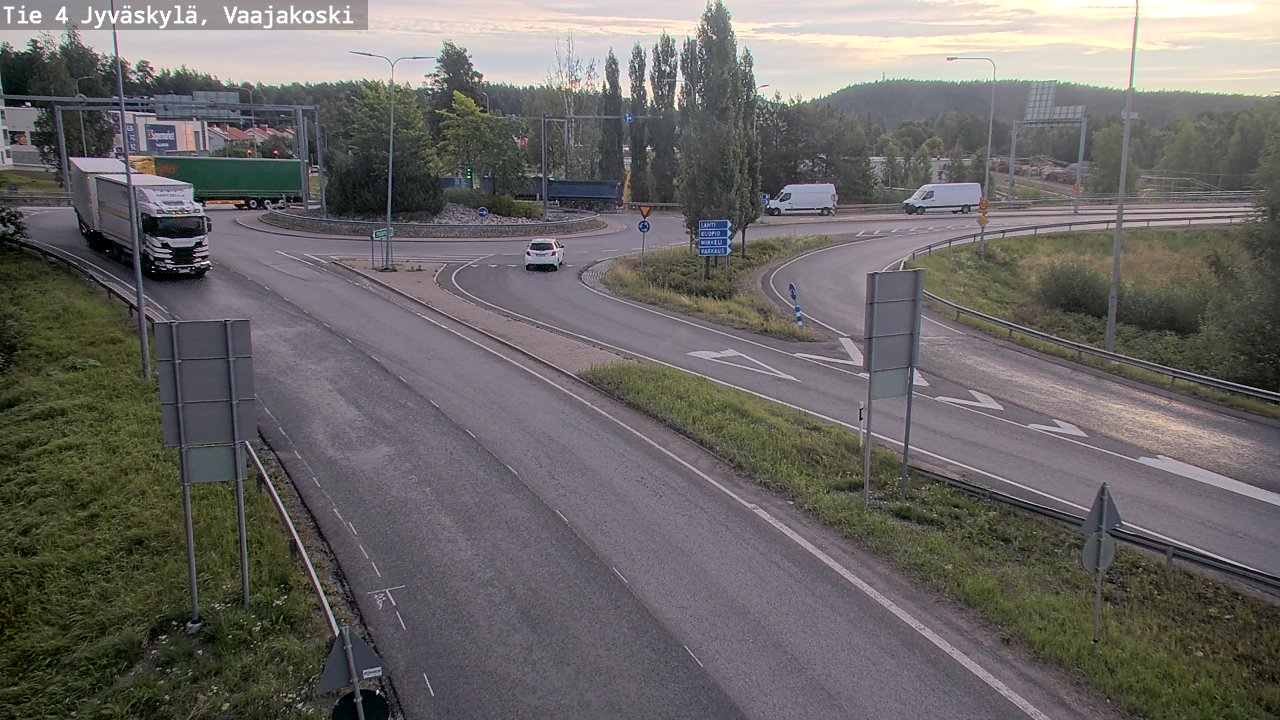 Weather Camera Image Road 4 Jyväskylä, Vaajakoski, Jyväskylä, Keski-Suomi