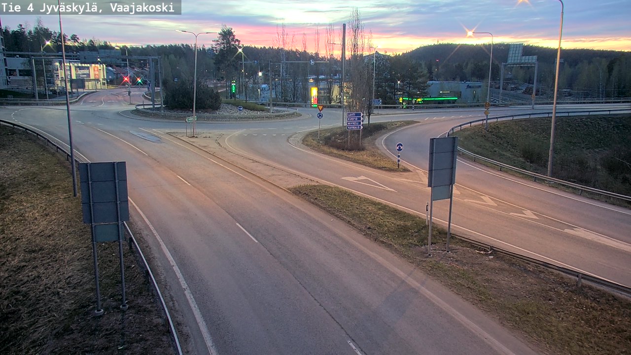 Weather Camera Image Road 4 Jyväskylä, Vaajakoski, Jyväskylä, Keski-Suomi