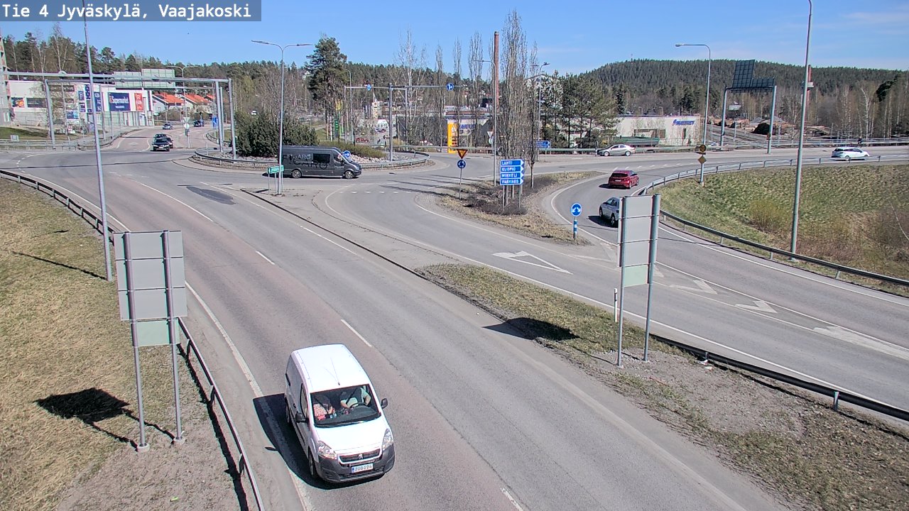 Weather Camera Image Road 4 Jyväskylä, Vaajakoski, Jyväskylä, Keski-Suomi