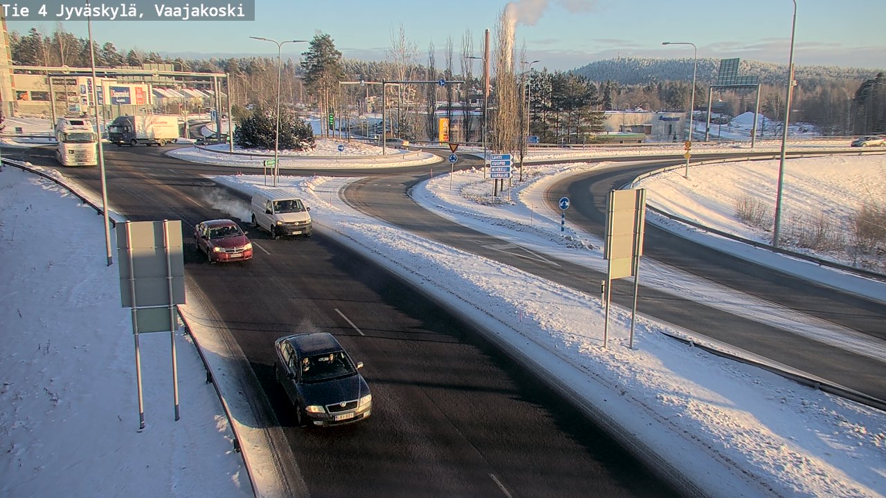 Weather Camera Image Väg 4 Jyväskylä, Vaajakoski, Jyväskylä, Keski-Suomi