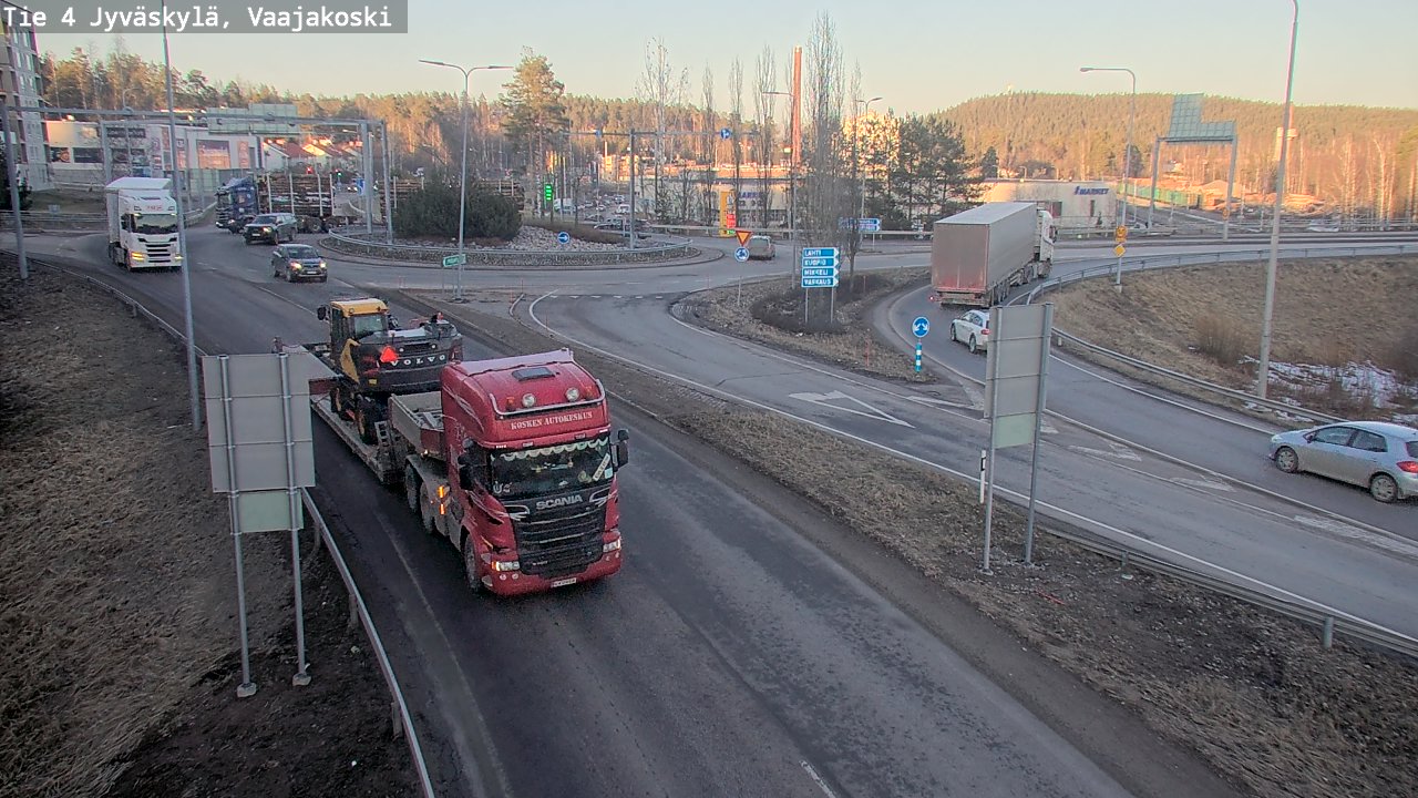 Weather Camera Image Road 4 Jyväskylä, Vaajakoski, Jyväskylä, Keski-Suomi
