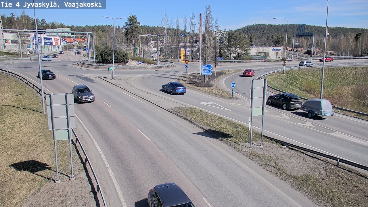 Weather Camera Image Road 4 Jyväskylä, Vaajakoski, Jyväskylä, Keski-Suomi