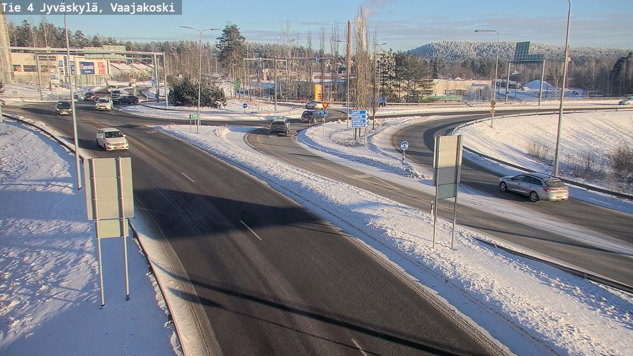 Weather Camera Image Väg 4 Jyväskylä, Vaajakoski, Jyväskylä, Keski-Suomi