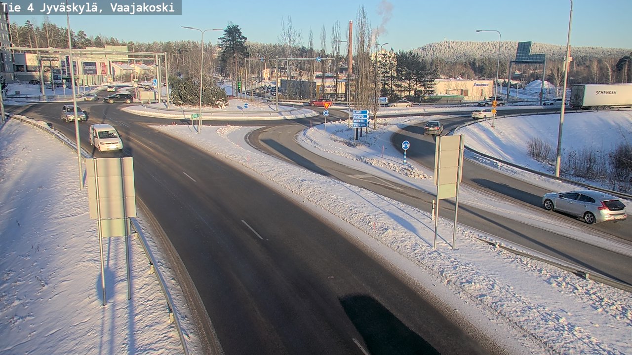 Weather Camera Image Väg 4 Jyväskylä, Vaajakoski, Jyväskylä, Keski-Suomi