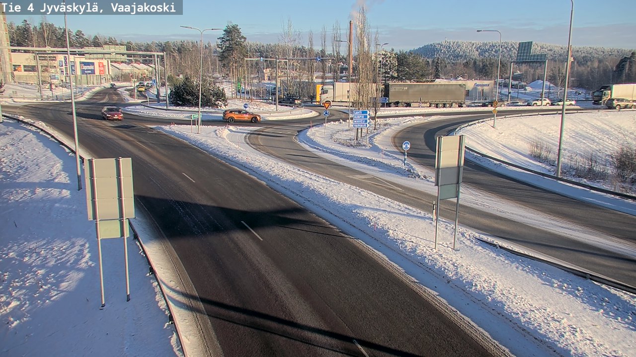 Weather Camera Image Väg 4 Jyväskylä, Vaajakoski, Jyväskylä, Keski-Suomi