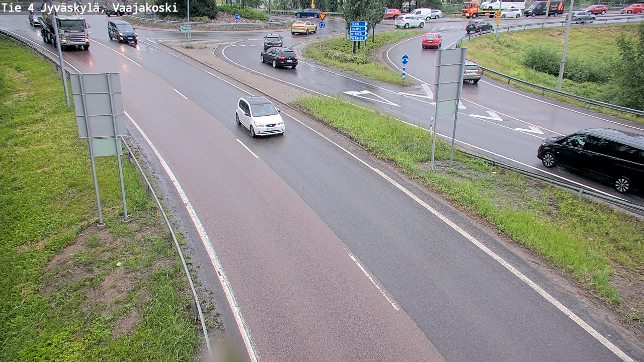 Weather Camera Image Väg 4 Jyväskylä, Vaajakoski, Jyväskylä, Keski-Suomi