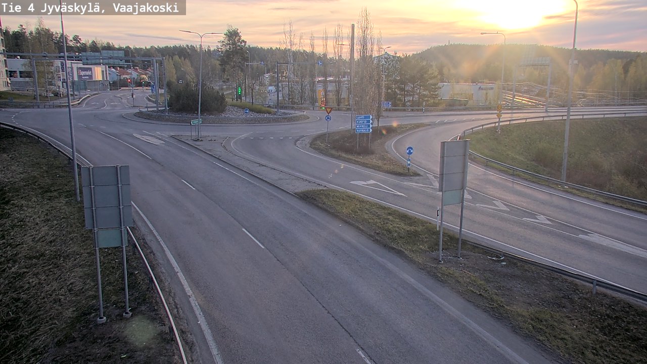 Weather Camera Image Väg 4 Jyväskylä, Vaajakoski, Jyväskylä, Keski-Suomi
