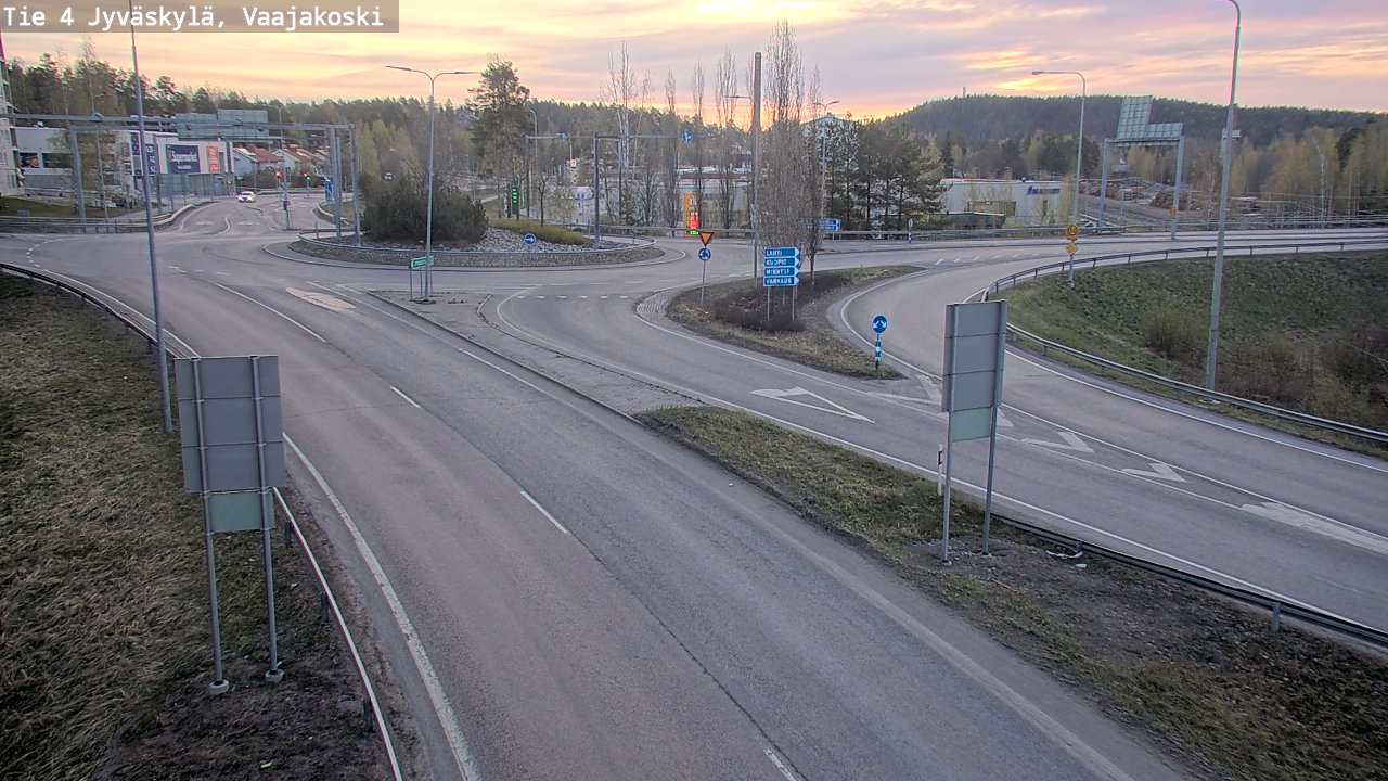 Weather Camera Image Väg 4 Jyväskylä, Vaajakoski, Jyväskylä, Keski-Suomi