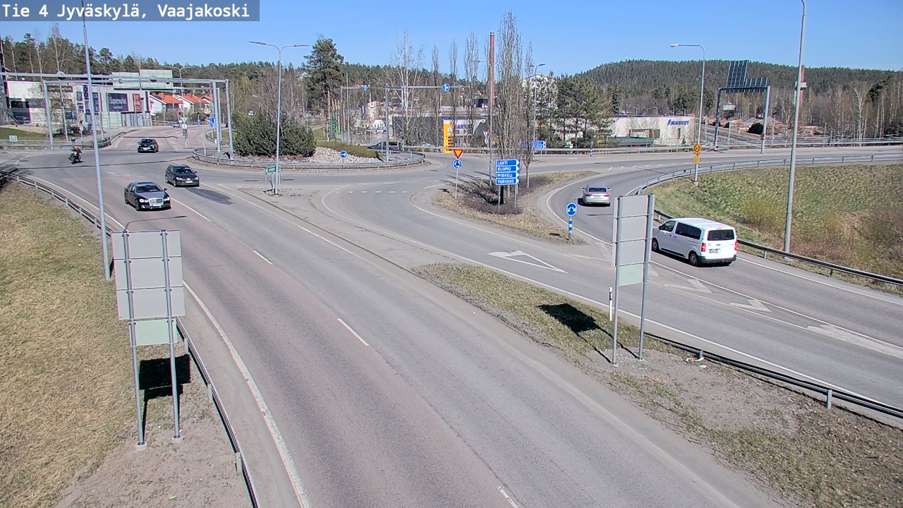 Weather Camera Image Road 4 Jyväskylä, Vaajakoski, Jyväskylä, Keski-Suomi
