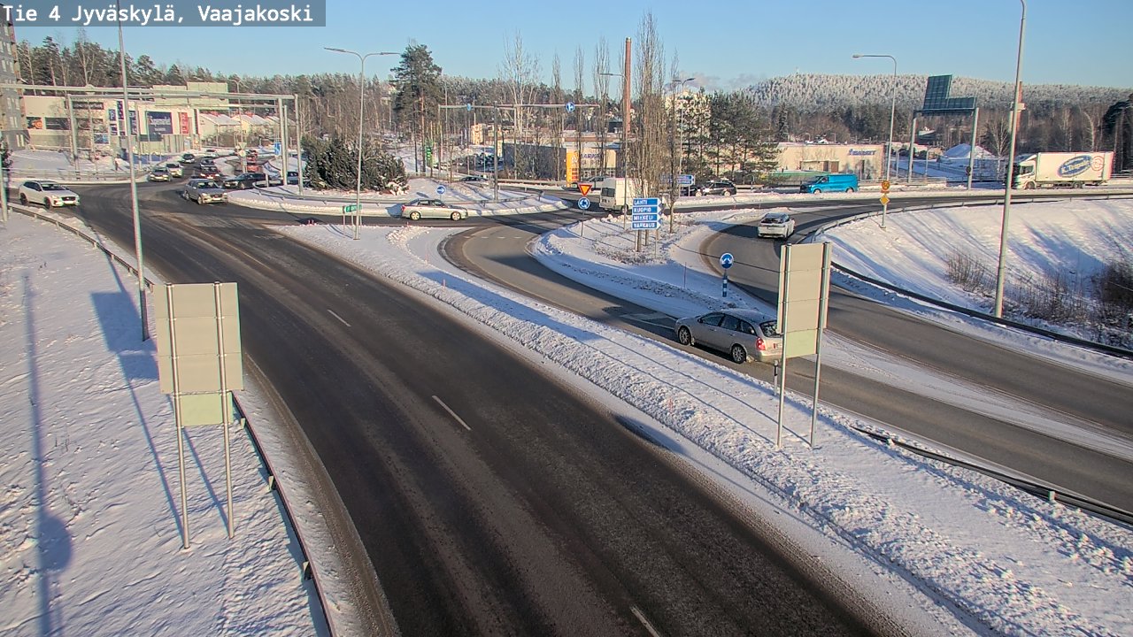 Weather Camera Image Väg 4 Jyväskylä, Vaajakoski, Jyväskylä, Keski-Suomi