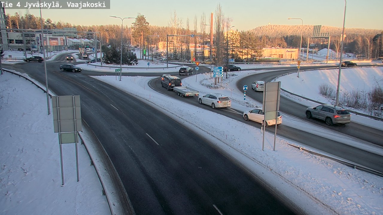 Weather Camera Image Road 4 Jyväskylä, Vaajakoski, Jyväskylä, Keski-Suomi