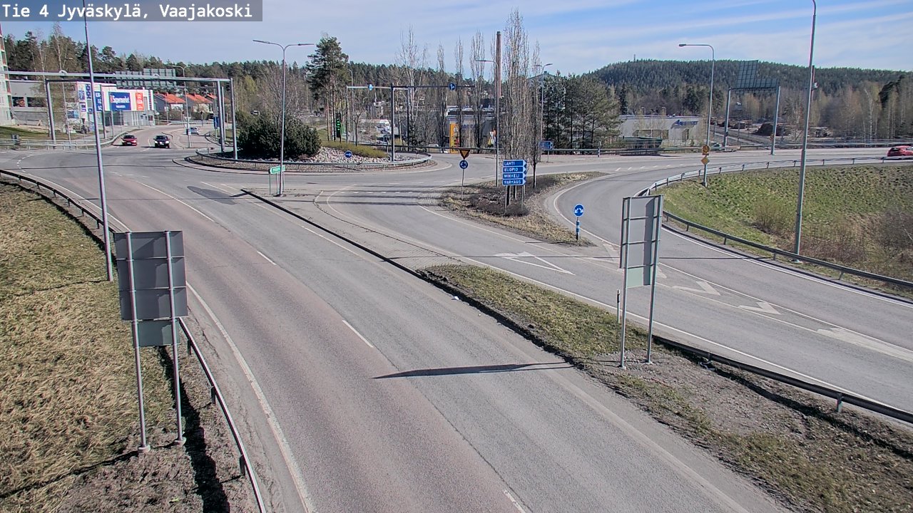 Weather Camera Image Road 4 Jyväskylä, Vaajakoski, Jyväskylä, Keski-Suomi