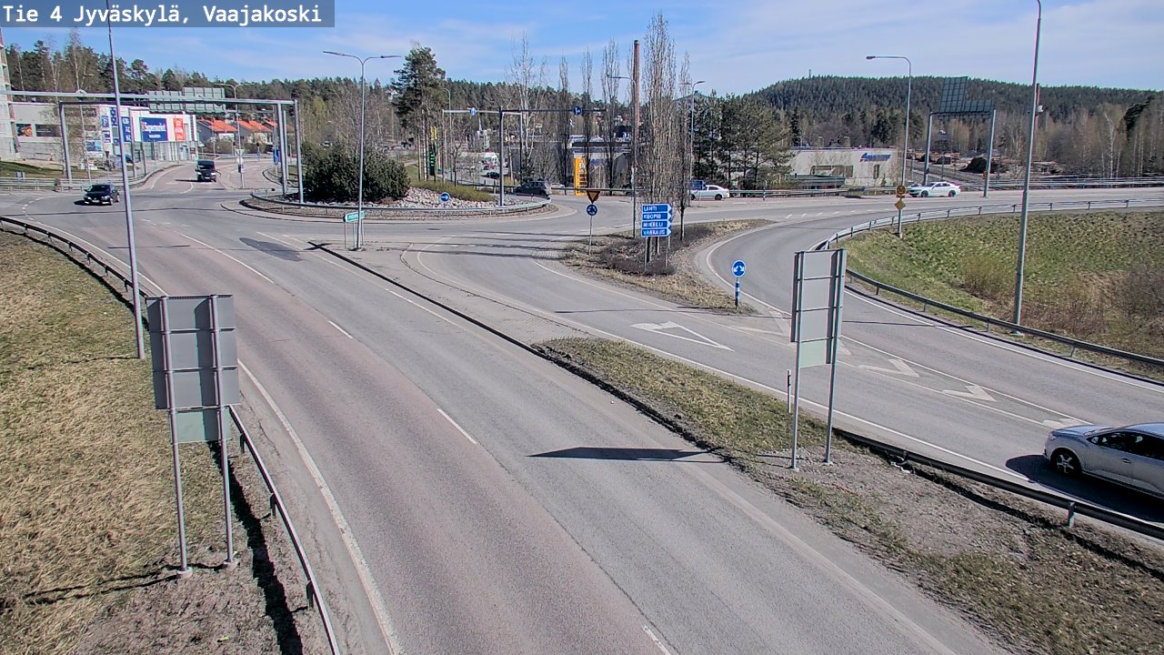 Weather Camera Image Road 4 Jyväskylä, Vaajakoski, Jyväskylä, Keski-Suomi