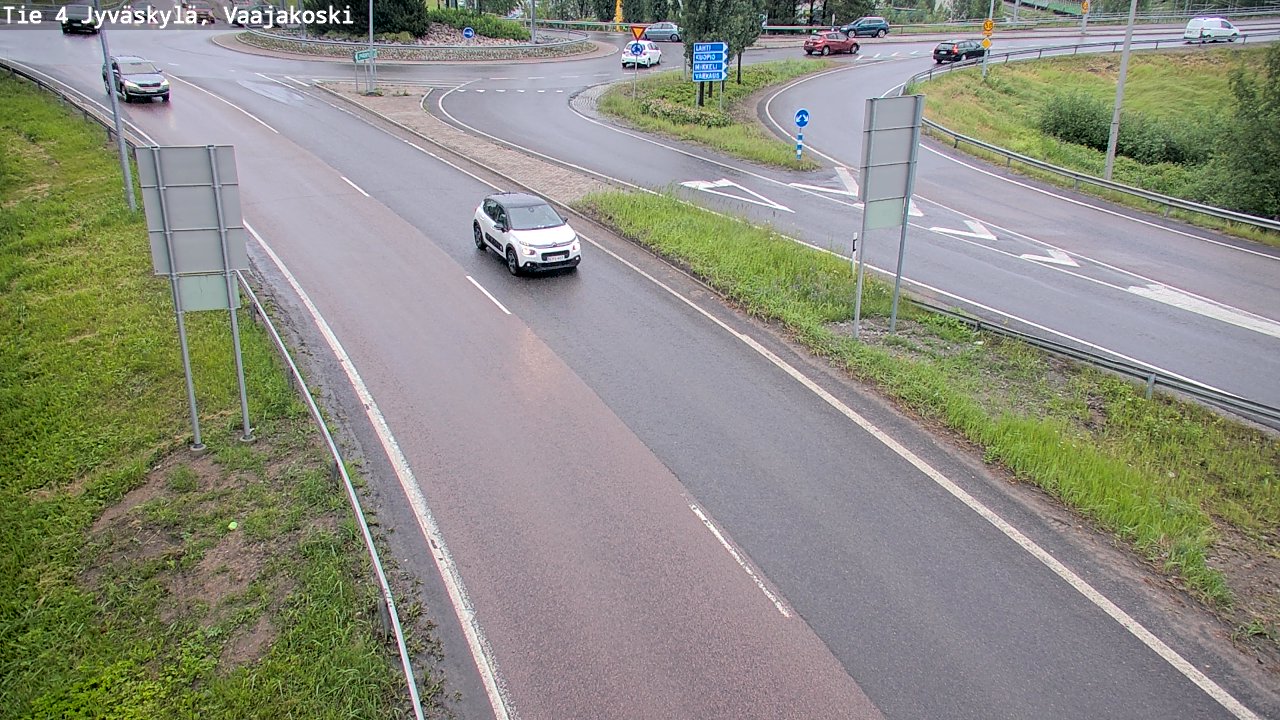 Weather Camera Image Väg 4 Jyväskylä, Vaajakoski, Jyväskylä, Keski-Suomi