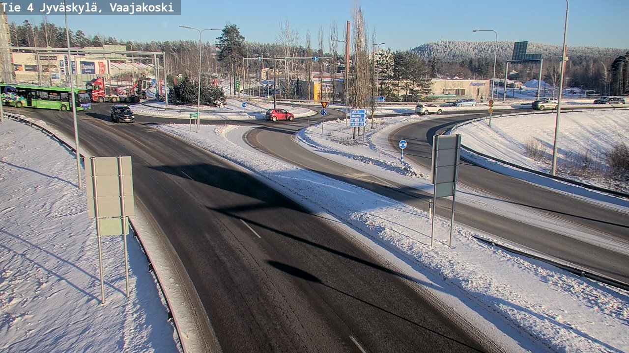 Weather Camera Image Väg 4 Jyväskylä, Vaajakoski, Jyväskylä, Keski-Suomi