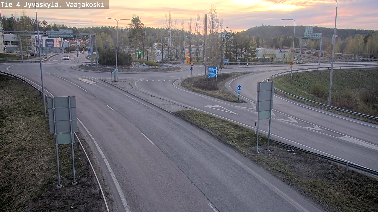 Weather Camera Image Väg 4 Jyväskylä, Vaajakoski, Jyväskylä, Keski-Suomi