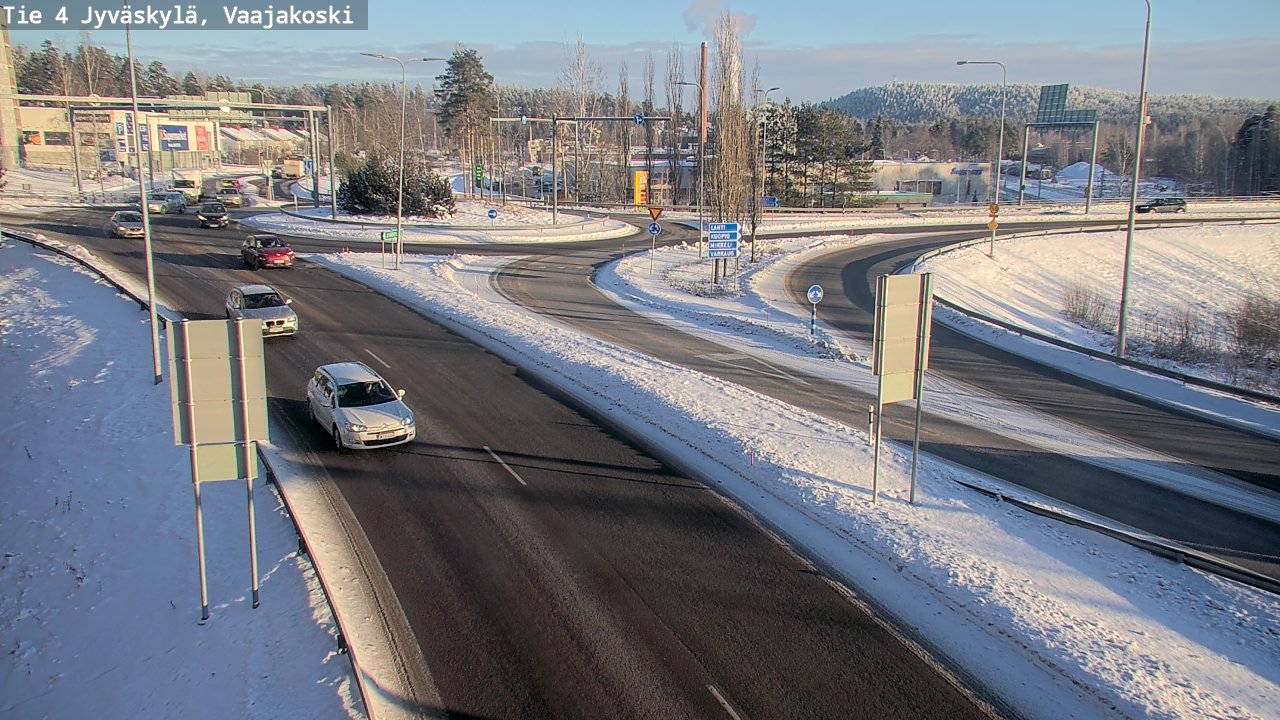 Weather Camera Image Väg 4 Jyväskylä, Vaajakoski, Jyväskylä, Keski-Suomi