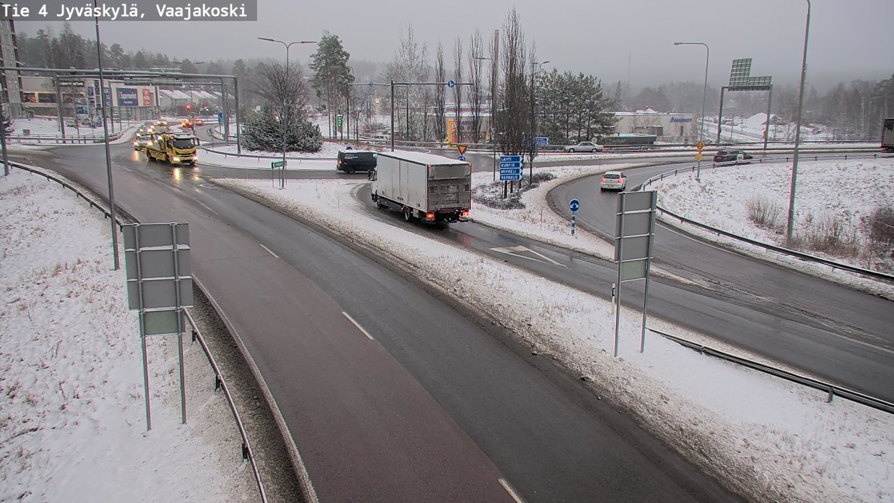 Weather Camera Image Väg 4 Jyväskylä, Vaajakoski, Jyväskylä, Keski-Suomi
