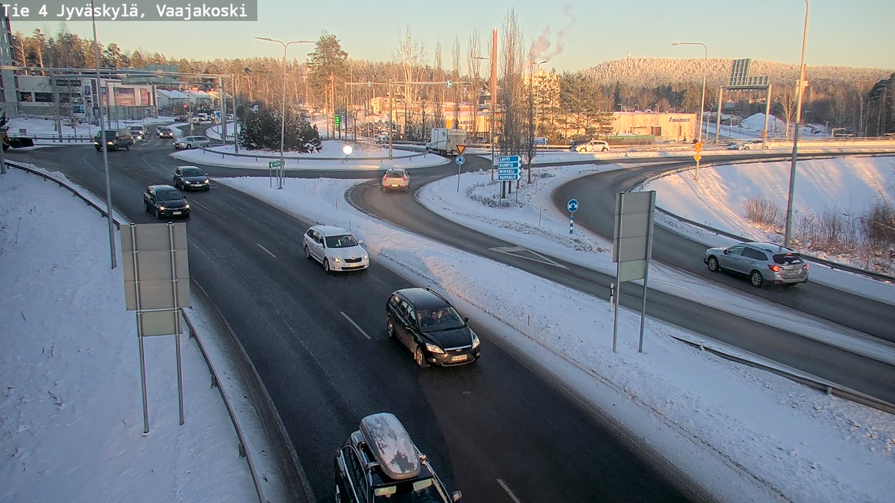 Weather Camera Image Road 4 Jyväskylä, Vaajakoski, Jyväskylä, Keski-Suomi