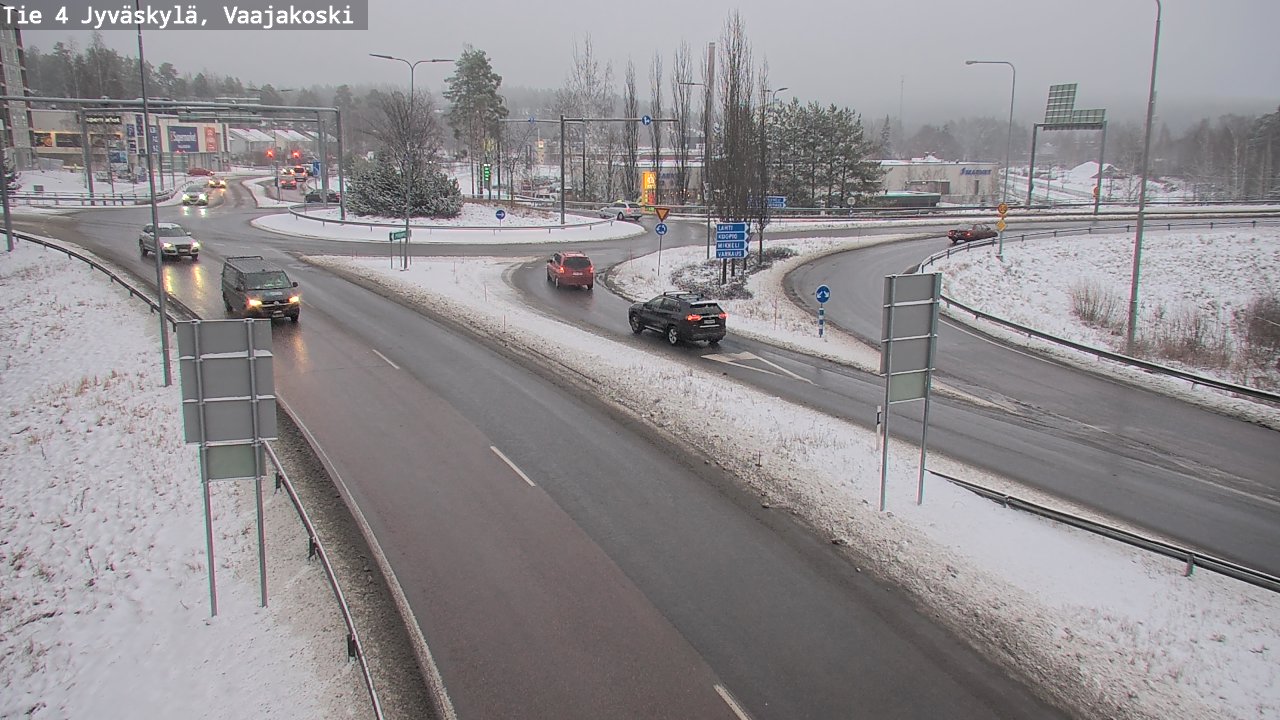 Weather Camera Image Väg 4 Jyväskylä, Vaajakoski, Jyväskylä, Keski-Suomi